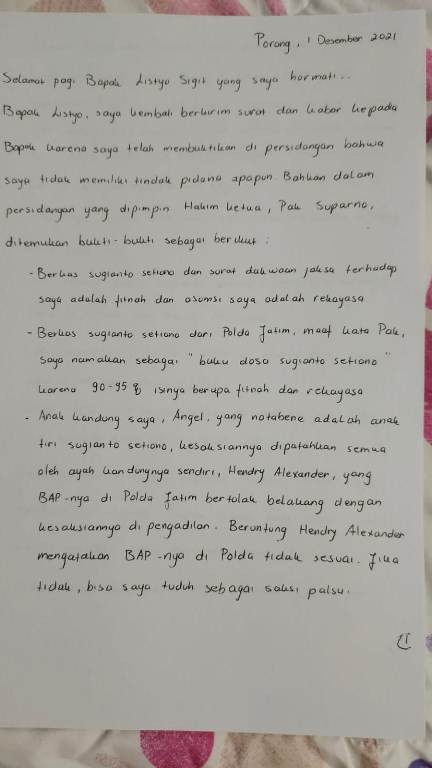 Cari Keadilan, Linda Kirimi Jokowi Surat